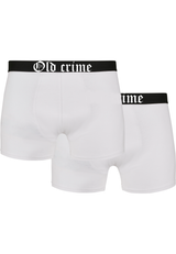 "OLD CRIME CLASSIC" BOXER WHITE