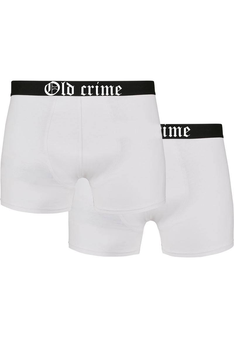 "OLD CRIME CLASSIC" BOXER WHITE