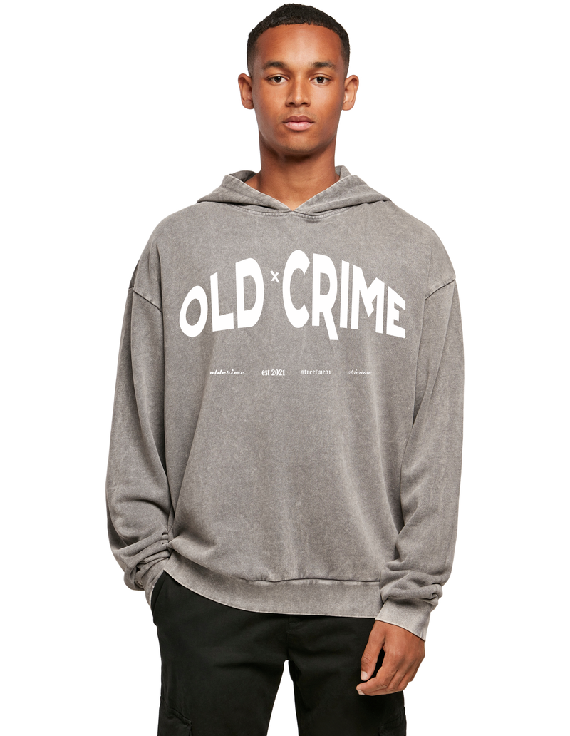 "OLD X CRIME" HOODIE STONE GREY